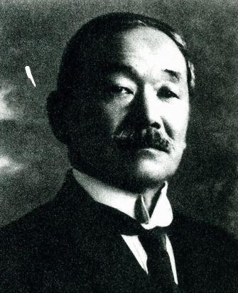 Above: Photo of Jigoro Kano, taken about the time of Clarke's visit. Source: http://www.judobalwyn.org.au/judo/judohistory.htm