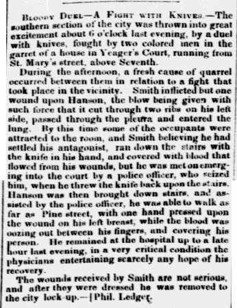Above: Albany Evening Journal, August 6, 1849