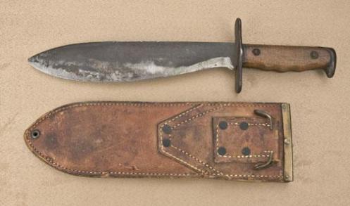 Above: WWI U.S.-issued bolo knife by A. C. Co. of Chicago. Source: http://www.icollector.com