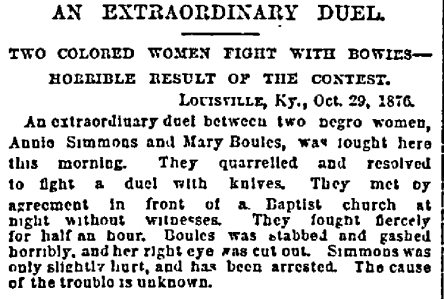 Above: New York Herald, Oct. 30, 1876