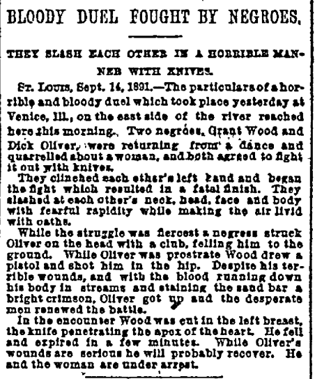 Above: New York Herald, Sept. 15, 1891