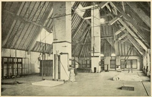 Above: Gymnasium of the  Philadelphia Fencing and Sparring Club.