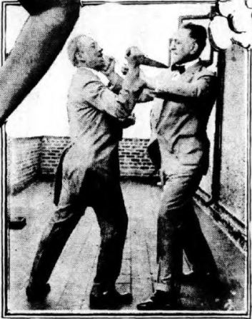 Defense against knife.